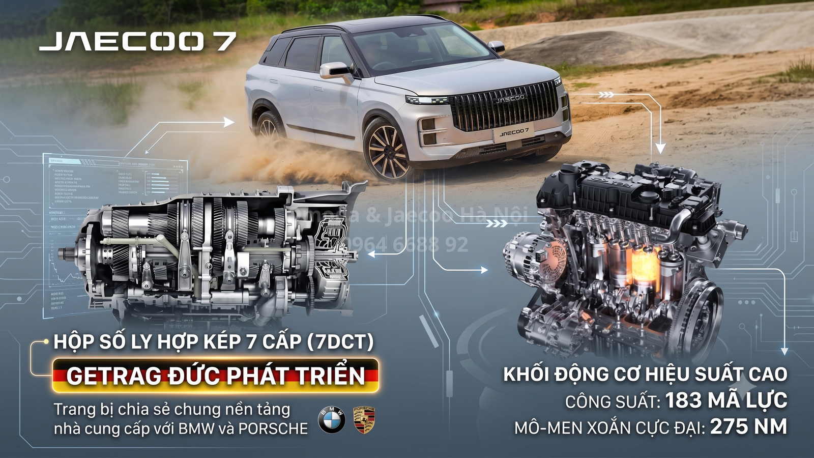 động cơ hộp số jaecoo j7