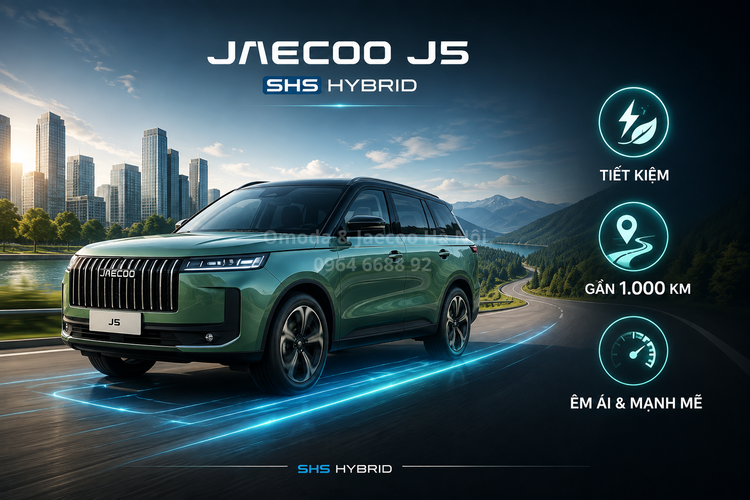 jaecoo j5 shs tiết kiệm êm ái