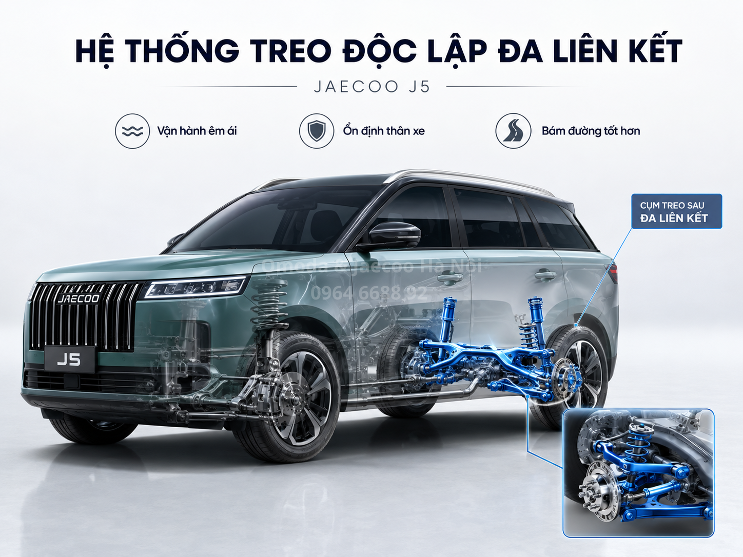 treo độc lập đa liên kết chiếc jaecoo j5