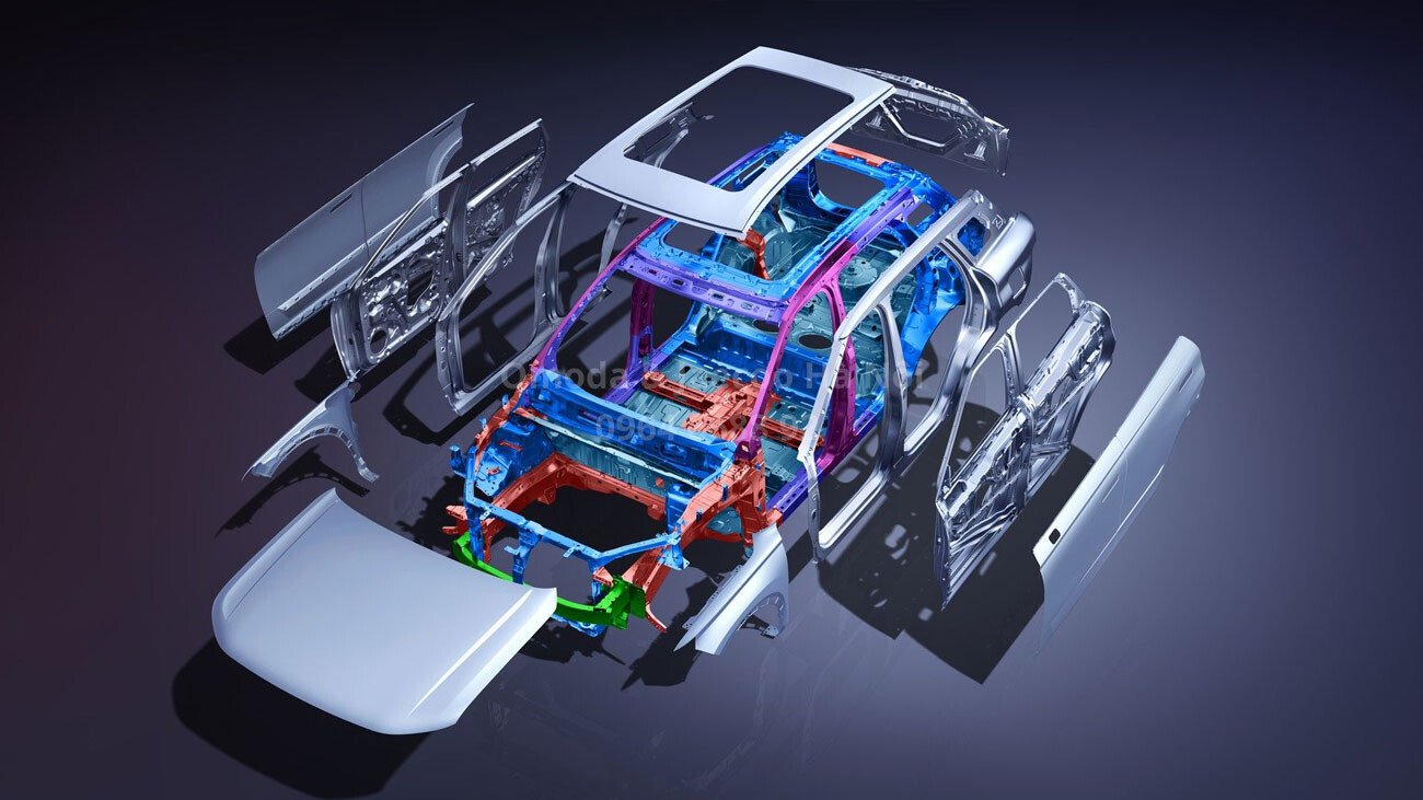 khung xe thép cường lực omoda c5